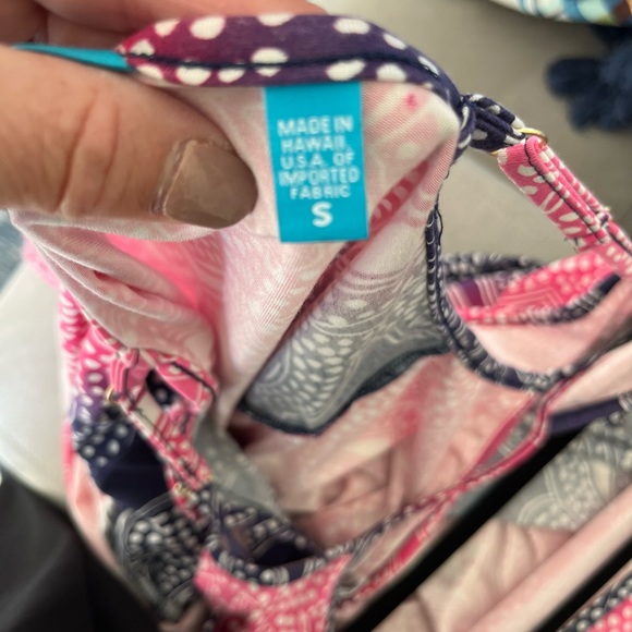 Tori Richards Honolulu Casbah Karley Dress Beach Cover up Blue Pink Size S - Picture 8 of 11